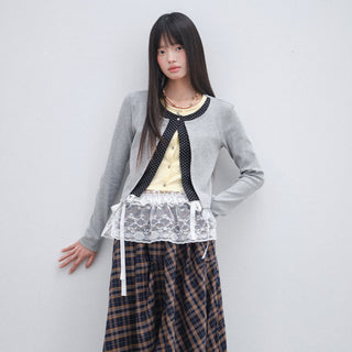 [OTR] polka dot cardigan