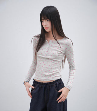 [OTR] henley print tee