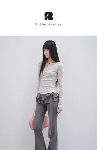 [OTR] henley print tee