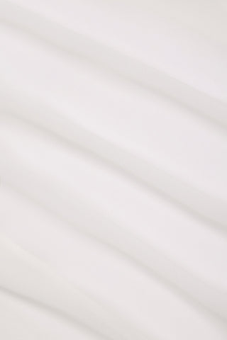 Cowl-Neck Mini Dress in White