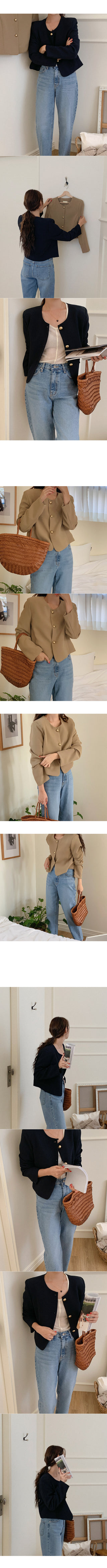 Button-down short jacket