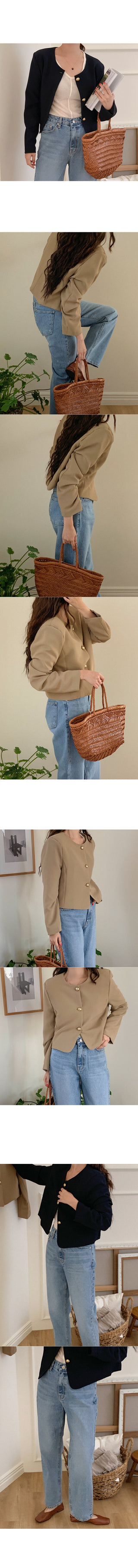 Button-down short jacket