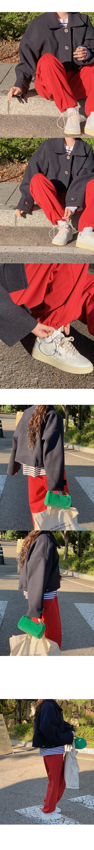 Wool short coat