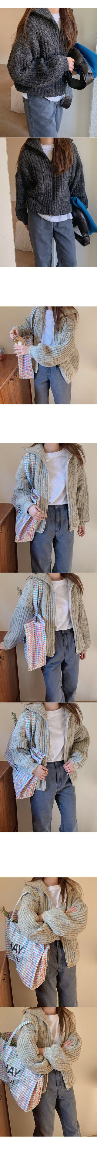 Fisherman knit hoodie