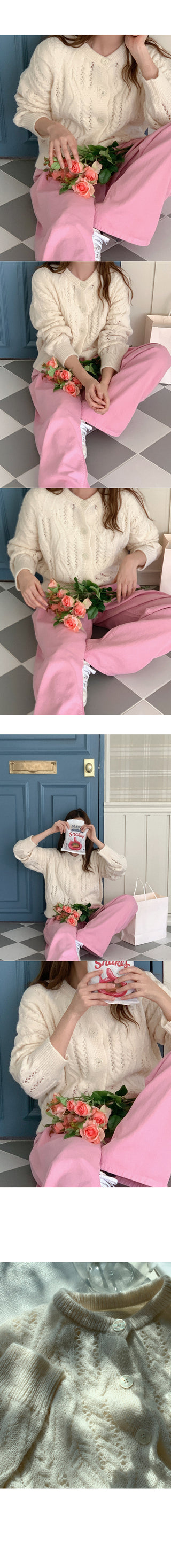 [6 colors] Wool Cardigan