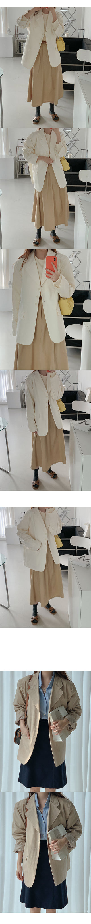 Cotton single jacket