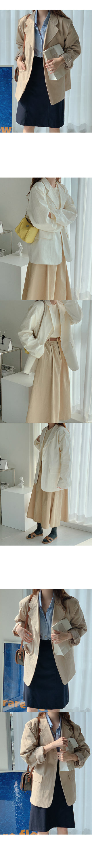 Cotton single jacket