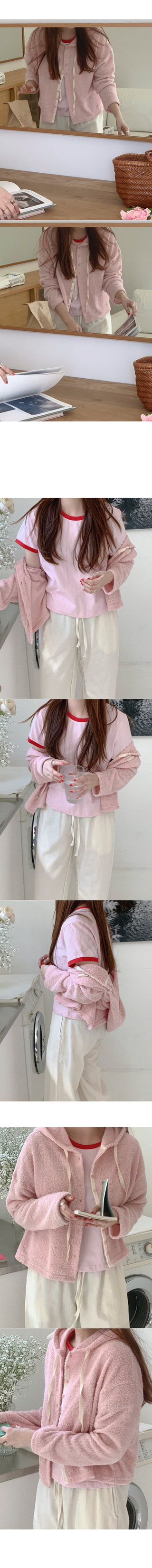 Limis Terry Hooded Cardigan