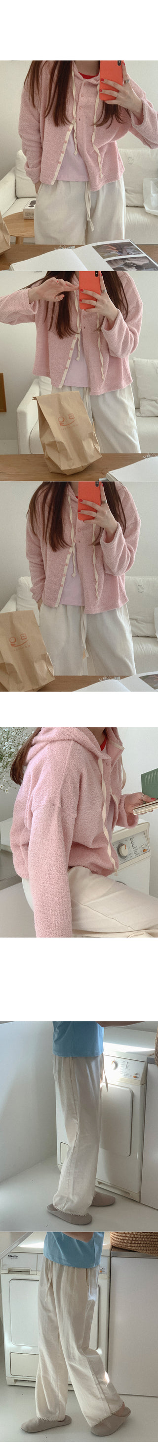 Limis Terry Hooded Cardigan