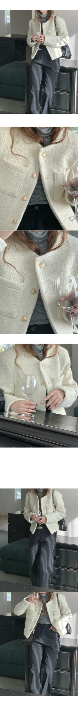 Pocket wool jacket