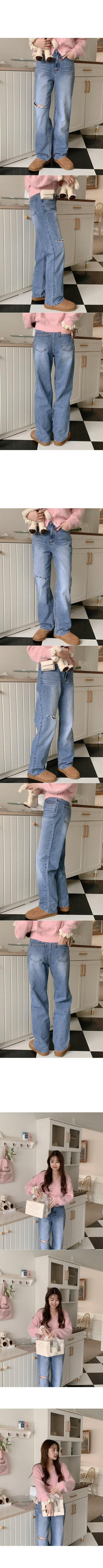 V-neck fluffy knit cardigan
