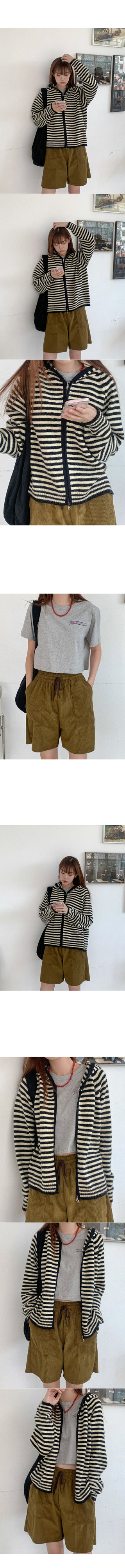 Knit hoodie