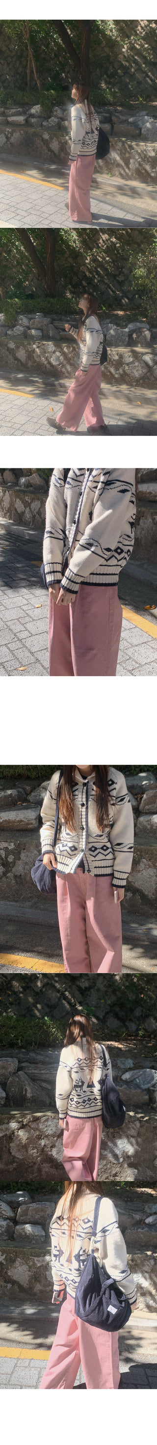 Nordic knit cardigan