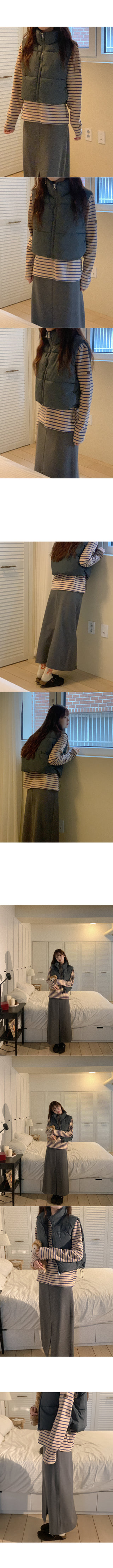 Cropped down vest