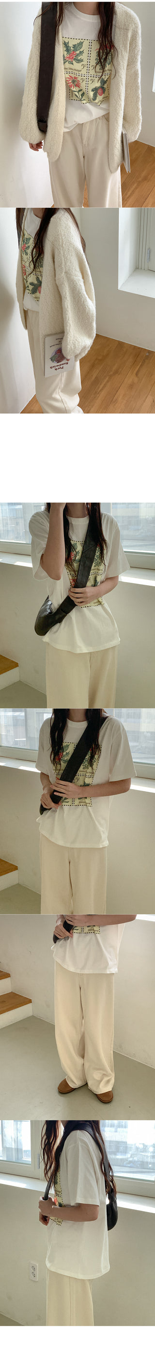 Wool balloon knit cardigan