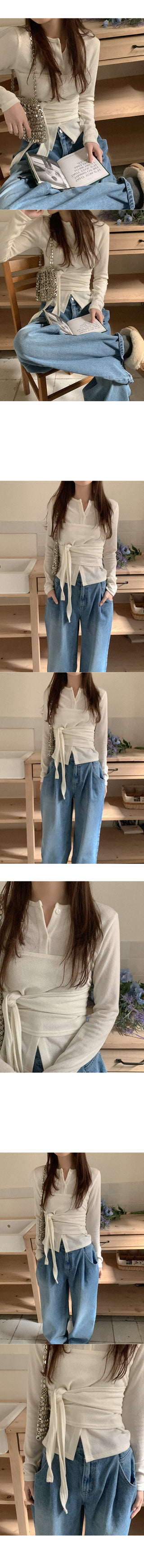 Button-up wrap cardigan