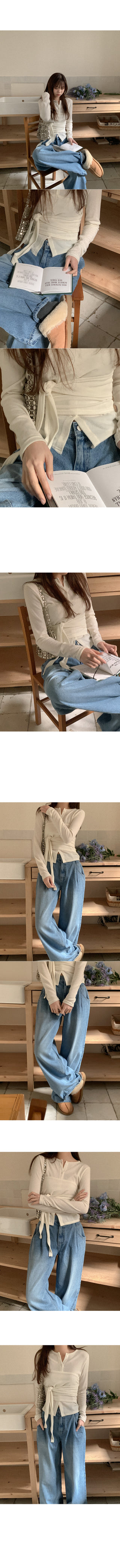 Button-up wrap cardigan