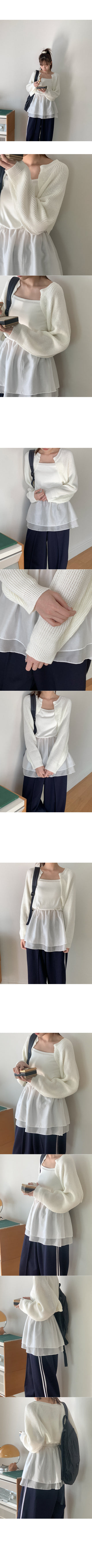 Knit bolero cardigan