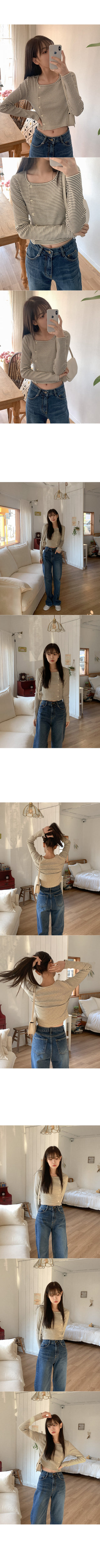Border Asymmetrical Button Cardigan