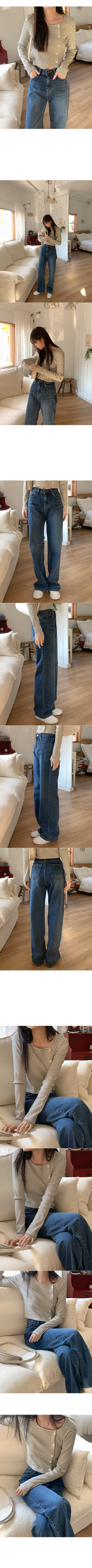 Border Asymmetrical Button Cardigan