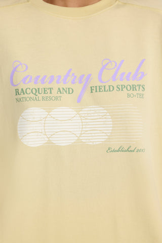 Oversized Graphic T-Shirt in Lemon