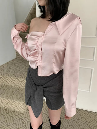 Ribbon Wrap Layered Leggings Pants