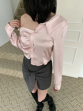 Ribbon Wrap Layered Leggings Pants