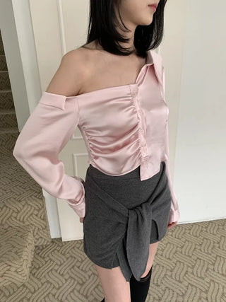 Ribbon Wrap Layered Leggings Pants