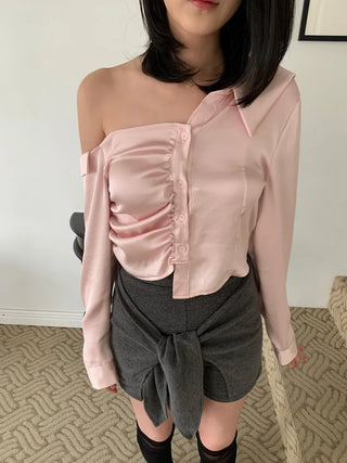 Ribbon Wrap Layered Leggings Pants