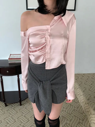Ribbon Wrap Layered Leggings Pants