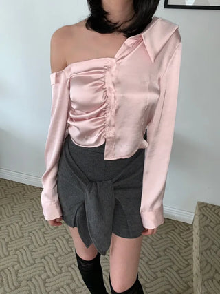 Ribbon Wrap Layered Leggings Pants