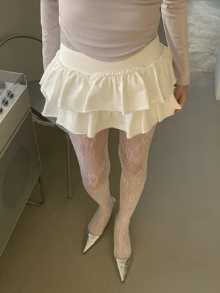 Paisley lace stockings