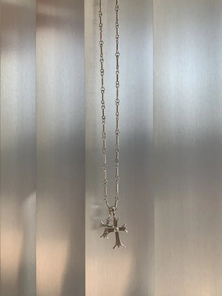 Double Cross Pendant Necklace
