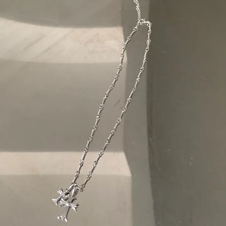 Double Cross Pendant Necklace