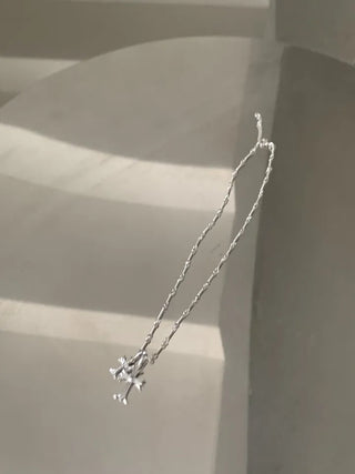 Double Cross Pendant Necklace