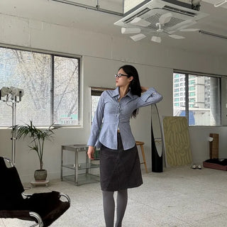 Geek Stripe Slim Fit Line Shirt