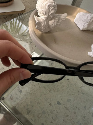 Geek Chic Thin Round Horn-Rimmed Glasses