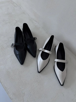 Mary Jane Western Buckle Stiletto Shoes