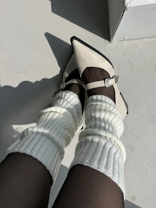 Mary Jane Western Buckle Stiletto Shoes