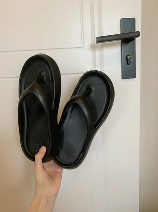 Soft and fluffy summer silver flip-flops