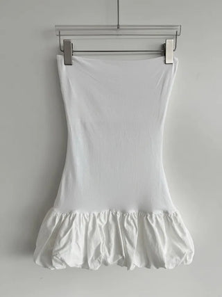 Pumpkin Tube Top Mini Dress