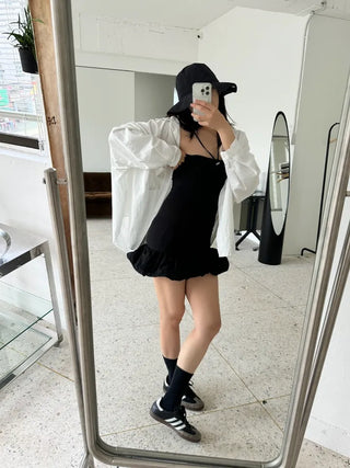 Pumpkin Tube Top Mini Dress