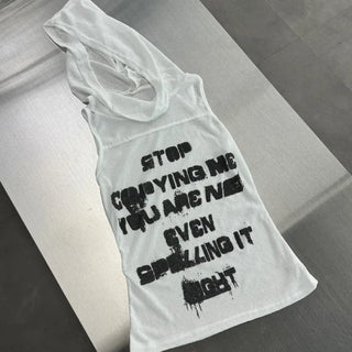 Celly Hood Lettering Sleeveless Nashi