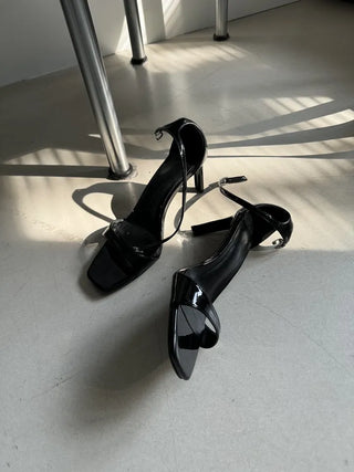 Open toe toe open sandals high heels