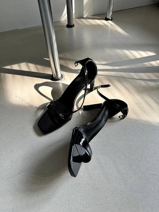 Open toe toe open sandals high heels