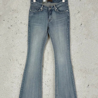 Rain Slub Denim Low-Fit Span Bootcut