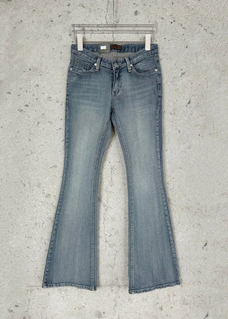 Rain Slub Denim Low-Fit Span Bootcut