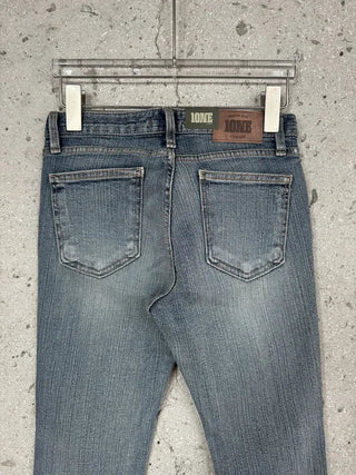 Rain Slub Denim Low-Fit Span Bootcut