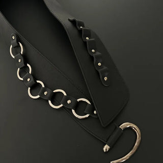 Western Leather Big Wide Belt