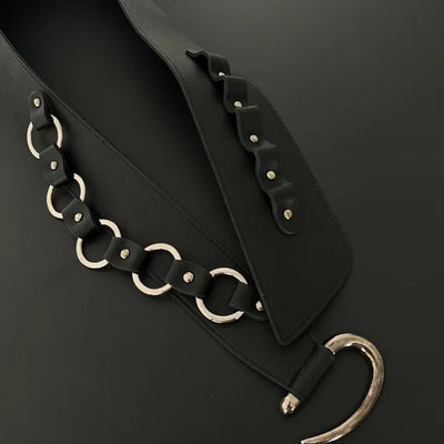 Western Leather Big Wide Belt